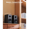 VEVOR Passive Bookshelf Speaker, 300W, Book Shelf Stereo Speakers with 6.5-Inch Woofer and 1-Inch Tweeter, Detachable Grille, 55Hz-20KHz Frequency Response, Wooden Enclosure, for Home Theater (1 Pair)