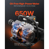 VEVOR Air Compressor, 1 Gallon Steel Tank, 1HP 1.5 CFM 90PSI Oil Free Air Compressor & Max. 120PSI Pressure, 78dB Ultra Quiet Portable Compressor, for Auto Repair, Tire Inflation, Spray Painting