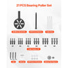 VEVOR 21-in-1 Bearing Puller Set, 21 PCS 3-Jaw Hook Puller for Internal External Bearings and Bearing Without Inner Shaft, Multifunctional Bearing Removal Tool with Heavy Duty Portable Storage Case