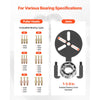 VEVOR 36-in-1 Bearing Puller Set, 36 PCS 3-Jaw Hook Puller for Internal External Bearings and Bearing Without Inner Shaft, Multifunctional Bearing Removal Tool with Heavy Duty Portable Storage Case