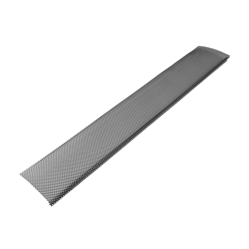 VEVOR Gutter Guard, 6 in Powder-Coated Steel Gutter Screen, Heavy-Duty 120 ft Length, 0.04 in Thickness, Leaf Guard for Debris and Leaves, Easy DIY Install, Fits 6" Standard Systems, 40 Pack, Black