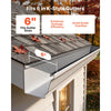 VEVOR Gutter Guard, 6 in Powder-Coated Steel Gutter Screen, Heavy-Duty 75 ft Length, 0.04 in Thickness, Leaf Guard for Debris and Leaves, Easy DIY Install, Fits 6" Standard Systems, 25 Pack, Black