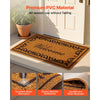 VEVOR Door Mat, Welcome Doormat for Outdoor Entrance, 29.5" x 17" All-Weather Faux Coir Entryway Mat with Non-Slip Backing, Low-Profile & Easy-to-Clean Front Door Mats for Garage, Backyard, Patio