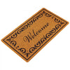 VEVOR Door Mat, Welcome Doormat for Outdoor Entrance, 29.5" x 17" All-Weather Faux Coir Entryway Mat with Non-Slip Backing, Low-Profile & Easy-to-Clean Front Door Mats for Garage, Backyard, Patio