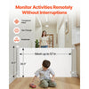 VEVOR Retractable Baby Gate, Extends to 57 inch Wide, 38.5 inch Tall, with Security Lock, Easy to Use, Walk Through Without Tripping, Mesh Dog Gate for Stairs, Hallways, Indoor/Outdoor, White