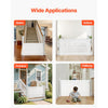 VEVOR Retractable Baby Gate, Extends to 56.3 inch Wide, 31.3 inch Tall, with Security Lock, Easy to Use, Walk Through Without Tripping, Mesh Dog Gate for Stairs, Hallways, Indoor/Outdoor, White