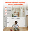 VEVOR Retractable Baby Gate, Extends to 72.8 inch Wide, 31.3 inch Tall, with Security Lock, Easy to Use, Walk Through Without Tripping, Mesh Dog Gate for Stairs, Hallways, Indoor/Outdoor, White