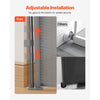 VEVOR Retractable Baby Gate, 34 inch Tall, Extends up to 110 inch Wide, Retractable Gate for Kids or Pets, Mesh Material, Easy to Install for Indoor Stairs, Doorways, Hallways, Playrooms, Gray