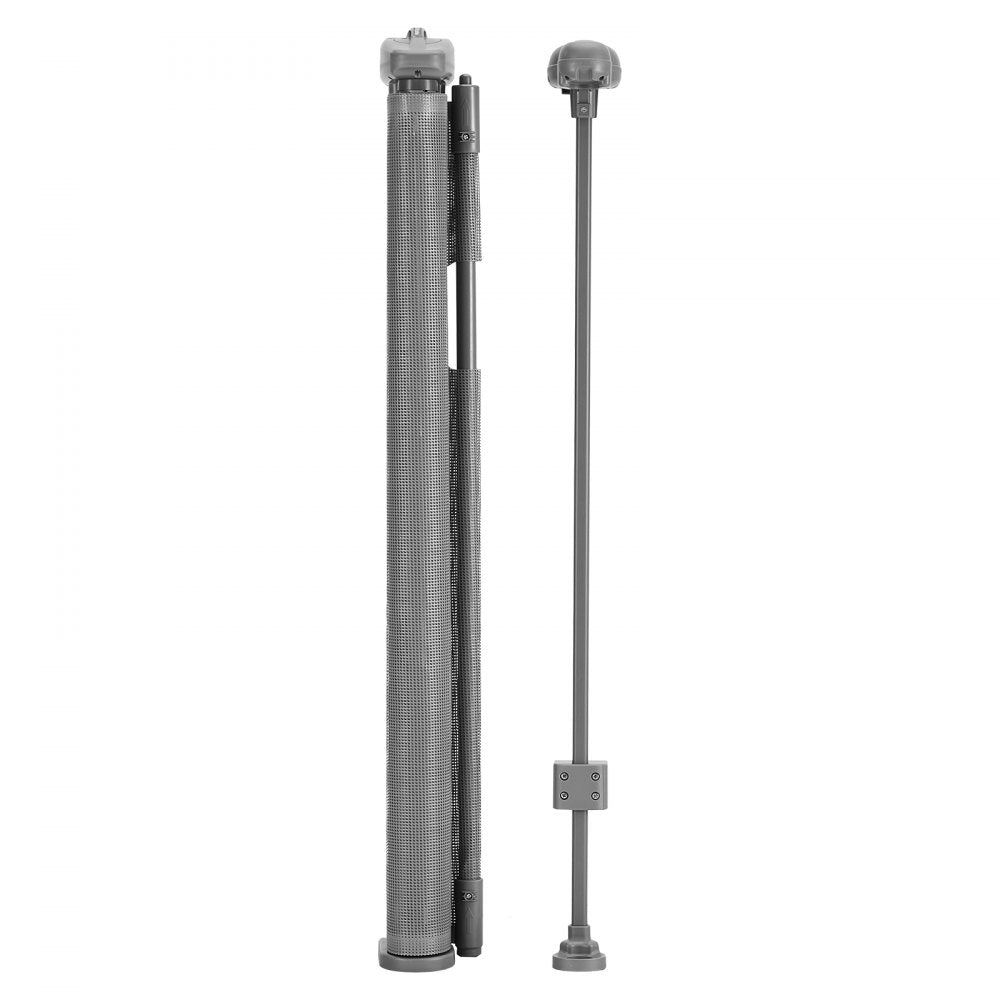VEVOR Retractable Baby Gate, 34 inch Tall, Extends up to 110 inch Wide, Retractable Gate for Kids or Pets, Mesh Material, Easy to Install for Indoor Stairs, Doorways, Hallways, Playrooms, Gray