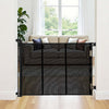 VEVOR Retractable Baby Gate, Extends to 120 inch Extra Wide, 38.5 inch Tall, with Reinforced Fiberglass Strips, Avoids Crawling Through, Mesh Dog Gate for Decks, Doorways, Garages, Indoor, Black