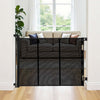 VEVOR Retractable Baby Gate, Extends to 163.3 inch Extra Wide, 39 inch Tall, with Reinforced Fiberglass Strips, Avoids Crawling Through, Mesh Dog Gate for Decks, Doorways, Garages, Indoor, Black