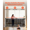 VEVOR Retractable Baby Gate, Extends to 202.7 inch Extra Wide, 39 inch Tall, with Reinforced Fiberglass Strips, Avoids Crawling Through, Mesh Dog Gate for Decks, Doorways, Garages, Indoor, Black