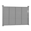 VEVOR Retractable Baby Gate, 34 inch Tall, Extends up to 55 inch Wide, Retractable Gate for Kids or Pets, Mesh Material, Easy to Install for Indoor Stairs, Doorways, Hallways, Playrooms, Gray