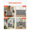 VEVOR Retractable Baby Gate, Extends to 57 inch Wide, 38.5 inch Tall, with Security Lock, Easy to Use, Walk Through Without Tripping, Mesh Dog Gate for Stairs, Hallways, Indoor/Outdoor, Gray
