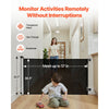 VEVOR Retractable Baby Gate, Extends to 57 inch Wide, 38.5 inch Tall, with Security Lock, Easy to Use, Walk Through Without Tripping, Mesh Dog Gate for Stairs, Hallways, Indoor/Outdoor, Black