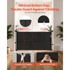 VEVOR Retractable Baby Gate, 34 inch Tall, Extends up to 55 inch Wide, Retractable Gate for Kids or Pets, Mesh Material, Easy to Install for Indoor Stairs, Doorways, Hallways, Playrooms, Black