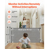 VEVOR Retractable Baby Gate, Extends to 56.3 inch Wide, 31.3 inch Tall, with Security Lock, Easy to Use, Walk Through Without Tripping, Mesh Dog Gate for Stairs, Hallways, Indoor/Outdoor, Gray