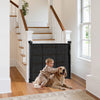 VEVOR Retractable Baby Gate, 34 inch Tall, Extends up to 71 inch Wide, Retractable Gate for Kids or Pets, Mesh Material, Easy to Install for Indoor Stairs, Doorways, Hallways, Playrooms, Black