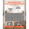 VEVOR Retractable Baby Gate, 34 inch Tall, Extends up to 71 inch Wide, Retractable Gate for Kids or Pets, Mesh Material, Easy to Install for Indoor Stairs, Doorways, Hallways, Playrooms, Gray