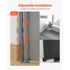 VEVOR Retractable Baby Gate, 34 inch Tall, Extends up to 71 inch Wide, Retractable Gate for Kids or Pets, Mesh Material, Easy to Install for Indoor Stairs, Doorways, Hallways, Playrooms, Gray