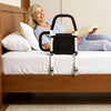 VEVOR Bed Rail for Elderly, Bedside Assist Rails with Side Handle and PU Handrail, Adjustable Height Carbon Steel Pipe Bedside Cane, Bed Bars for Seniors & Patients, Fits King, Queen, Full, Twin