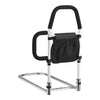 VEVOR Bed Rail for Elderly, Bedside Assist Rails with Side Handle and PU Handrail, Adjustable Height Carbon Steel Pipe Bedside Cane, Bed Bars for Seniors & Patients, Fits King, Queen, Full, Twin