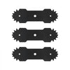 VEVOR Electric Edger Blades, 8.8-inch Length, 3-Pack Replacement Blades, 65Mn High-Carbon Steel with Electrophoretic Coating, Multi-Serrated Sharp Edge, Compatible with the VEVOR ASYTM01230 Edger