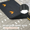 VEVOR Upgraded Rubber Threshold Ramp, 4" Rise Door Ramp with 1 Channel, Natural Rubber Car Ramp with Non-Slip Textured Surface, 33069 lbs Load Capacity Curb Ramp for Wheelchair and Scooter