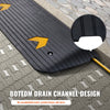 VEVOR Upgraded Rubber Threshold Ramp, 1.5" Rise Wheelchair Ramp Doorway, Natural Curb Ramp Rated 33069 lbs Load Capacity, Non-Slip Textured Surface Rubber Curb Ramp for Wheelchair and Scooter