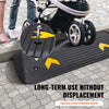 VEVOR Upgraded Rubber Threshold Ramp, 1.5" Rise Wheelchair Ramp Doorway, Natural Curb Ramp Rated 33069 lbs Load Capacity, Non-Slip Textured Surface Rubber Curb Ramp for Wheelchair and Scooter