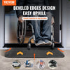 VEVOR Upgraded Rubber Threshold Ramp, 1" Rise Wheelchair Ramp Doorway, Natural Curb Ramp Rated 33069 lbs Load Capacity, Non-Slip Textured Surface Rubber Curb Ramp for Wheelchair and Scooter
