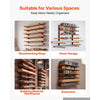 VEVOR Lumber Rack, 6-Tier 2-Pack 110 lbs per Tier, Foldable Wood Storage, Wall-mounted for Garages, Workshops, Warehouse, Basement, Heavy-Duty Cantilever Arms, Locking Pins, Steel, Orange & Black