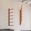 VEVOR Lumber Rack, 6-Tier 2-Pack 110 lbs per Tier, Foldable Wood Storage, Wall-mounted for Garages, Workshops, Warehouse, Basement, Heavy-Duty Cantilever Arms, Locking Pins, Steel, Orange & Black