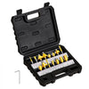 VEVOR Router Bits Set, 15 Pieces, Carbide Router Bit Kit with 1/4 Inch Shank, Plastic Carrying Case, Woodworking Tools for Professional and Beginners Carpenter, for Wood MDF Particle Board Plywood