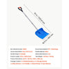VEVOR Snow Shovel for Driveway 18" Wide Plastic Shovel with D-Grip Handle, for Home Garden Camping Outdoor Use, Steel Strip, Large Capacity Lightweight Snow Removal Tool with Extended Steel Handle