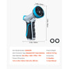 VEVOR Hose Nozzle, 10 Adjustable Spray Patterns, Metal Water Hose Nozzle with Comfortable Ergonomic Grip, Garden Hose Nozzle Sprayer with Flow Control for Watering Plants & Lawns, Washing Cars & Pets