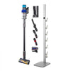 VEVOR Vacuum Stand, Compatible with Dyson G5 V15 V12 V11 V10 V8 V7 V6 Series Upright Vacuums Cleaners & Accessories, Stable Vacuum Stand Holder with 6 Hooks and Non-slip Footpads, Gray