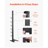 VEVOR Vacuum Stand, Compatible With Dyson V6 V7 V8 V10 V11 V15, Stable Vacuum Stand Holder with 6 Hooks for Dyson DC30 DC31 DC34 DC35 DC58 DC59 DC62 D74 Cordless Upright Vacuum Cleaners & Accessories