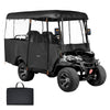 VEVOR Golf Cart Cover, Visible Full-Enclosure 2+2/4 Passenger Golf Cart, 420D Waterproof Oxford Fabric Club Car Cover Fits Most Carts Club Car, Yamaha, EZGO, Honda, PVC Coating & Windproof Hook Design