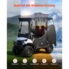 VEVOR Golf Cart Cover, Visible Full-Enclosure 2&2+2 Passenger Golf Cart, 420D Waterproof Oxford Fabric Club Car Cover Fits Most Carts Club Car, Yamaha, EZGO, Honda, PVC Coating & Windproof Hook Design
