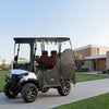 VEVOR Golf Cart Cover, Visible Full-Enclosure 2&2+2 Passenger Golf Cart, 420D Waterproof Oxford Fabric Club Car Cover Fits Most Carts Club Car, Yamaha, EZGO, Honda, PVC Coating & Windproof Hook Design