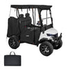 VEVOR Golf Cart Cover, Visible Full-Enclosure 2&2+2 Passenger Golf Cart, 600D Waterproof Oxford Fabric Club Car Cover Fits Most Carts Club Car, Yamaha, EZGO, Honda, PVC Coating & Windproof Hook Design