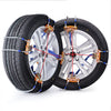 VEVOR 8 PCS Snow Chains, Tire Traction Wheel Chains for Tire Width 9.2-11.2 in/235-285 mm, Manganese Alloy Steel Emergency Tire Chains for Cars, Pickups, SUVs, and Trucks