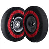 VEVOR Thickened Snow Socks for Tires, Polyester Fiber Tire Socks with Elastic Straps, Snow Traction Tire Cover for Car, SUV, Pickup and Truck (Pack of 2)-Extra Large