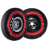 VEVOR Thickened Snow Socks for Tires, Polyester Fiber Tire Socks with Elastic Straps, Snow Traction Tire Cover for Car, SUV, Pickup and Truck (Pack of 2)-Extra Large