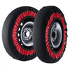 VEVOR Thickened Snow Socks for Tires, Polyester Fiber Tire Socks with Elastic Straps, Snow Traction Tire Cover for Car, SUV, Pickup and Truck (Pack of 2)-Extra Large