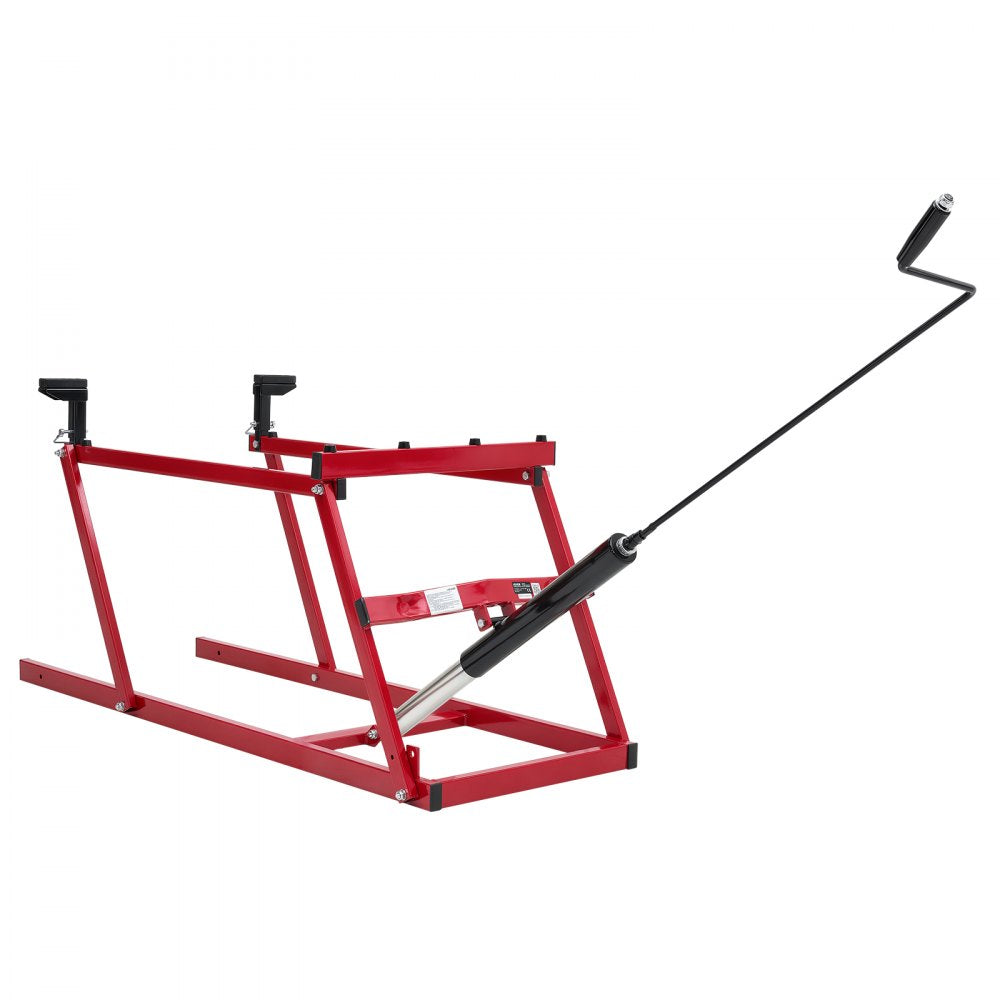 VEVOR Snowmobile Lift Stand with 5.5"-28" Lift Height & Manual Hand Crank, 1000LBS Load Capacity, Heavy-Duty Steel Support, Foldable Snowmobile Lifting Stand for Easy Track Maintenance & Parts Repair
