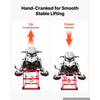 VEVOR Snowmobile Dolly Lift Stand 5.5"-28" Lift Height & Manual Hand Crank, 1000LBS Load Capacity with Wheels, Heavy-Duty Steel Support, Foldable Snowmobile Lifting Stand for Easy Maintenance & Repair