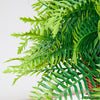 VEVOR Artificial Ferns, 2 Pcs Fake Hanging Boston Fern Bush Plant with 23 Inch Hanging Length, Plastic Faux Greenery for Indoor and Outdoor Decor, For Wall, Wedding Party, Home, Porch Garden, Office
