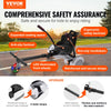 VEVOR Hoverboard Seat Attachment(Not included hoverboards), for 6.5" 8" 8.5" 10" Hoverboards, with LED Lights, Grips Control, Adjustable Frame Length and 220 LBS Load Capacity, Hover Board Go Karts Accessory, for Kids Adults